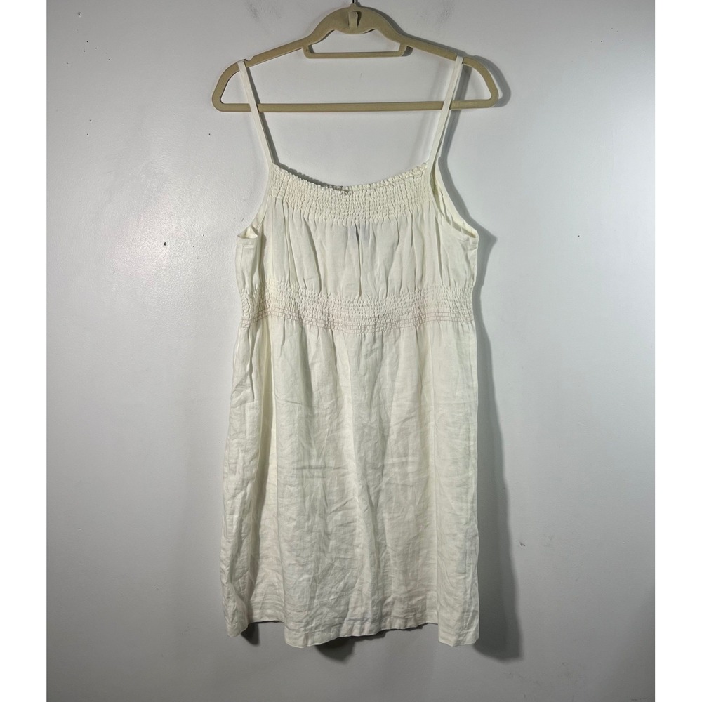 Womens Calvin Klein Jeans Linen Sundress Off White‎ L